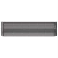 Vaso Giardino Acciaio Verniciato Polvere 260x40x68 cm Antracite cod mxl 52724