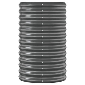 Vaso Giardino Acciaio Verniciato Polvere 260x40x68 cm Antracite cod mxl 52724