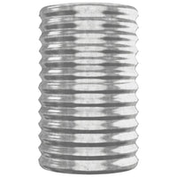 Letto Giardino Acciaio Zincato 260x40x68cm Argento 318907