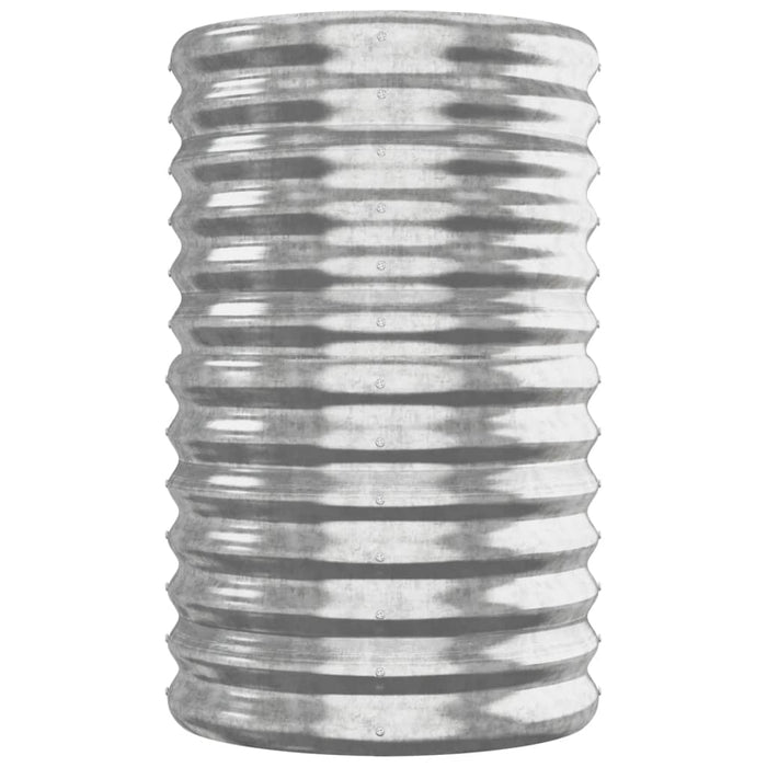 Letto Giardino Acciaio Zincato 260x40x68cm Argento 318907