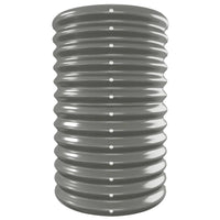 Letto Giardino Acciaio Zincato 332x40x68 cm Grigio 318909