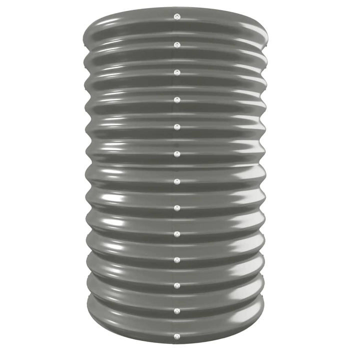 Letto Giardino Acciaio Zincato 332x40x68 cm Grigio 318909