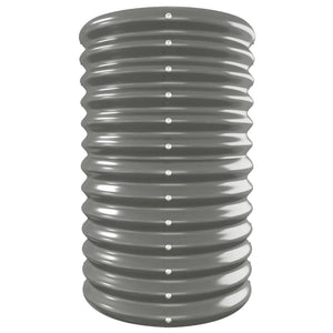 Vassoio per fioriera aiuola rialzata piante fiori terrazza giardino giardino acciaio verniciato a polvere 332 x 40 x 68 cm grigio 02_0039638