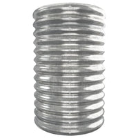 Letto Giardino Acciaio Verniciato a Polvere 332x40x68cm Argento