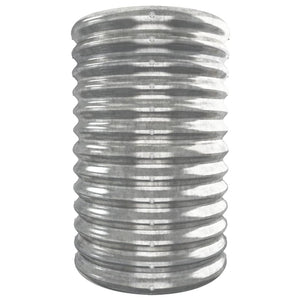 Letto Giardino Acciaio Verniciato a Polvere 332x40x68cm Argento