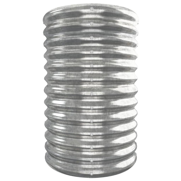 Letto Giardino Acciaio Verniciato a Polvere 332x40x68cm Argento