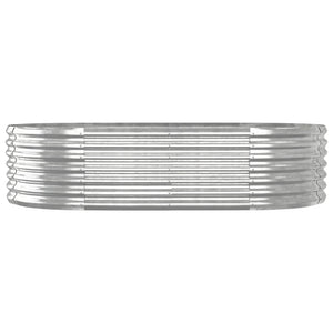 Letto Giardino Acciaio Verniciato a Polvere 152x80x36cm Argento