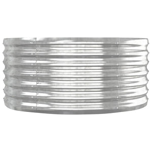 Letto Giardino Acciaio Verniciato a Polvere 152x80x36cm Argento