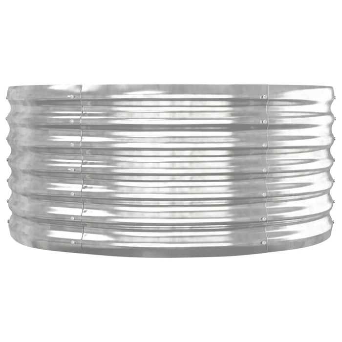 Letto Giardino Acciaio Verniciato a Polvere 152x80x36cm Argento