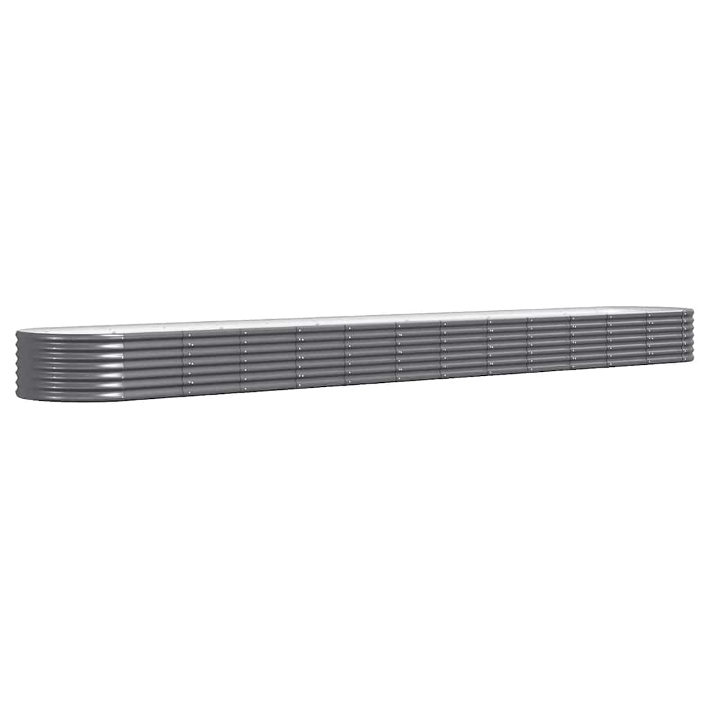 Letto da Giardino in Acciaio Zincato 512x80x36 cm Antracite 318941