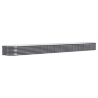 Letto da Giardino in Acciaio Zincato 512x80x36 cm Antracite 318941