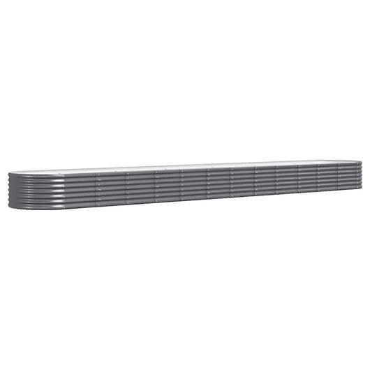 Letto da Giardino in Acciaio Zincato 512x80x36 cm Antracite 318941