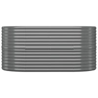 Letto Giardino Acciaio Zincato 152x80x68 cm Grigio 318949