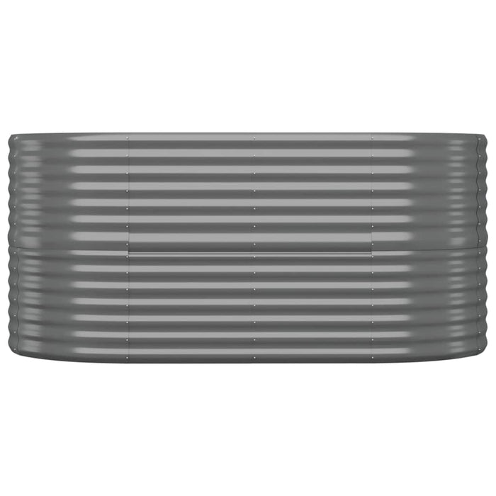 Letto Giardino Acciaio Zincato 152x80x68 cm Grigio 318949