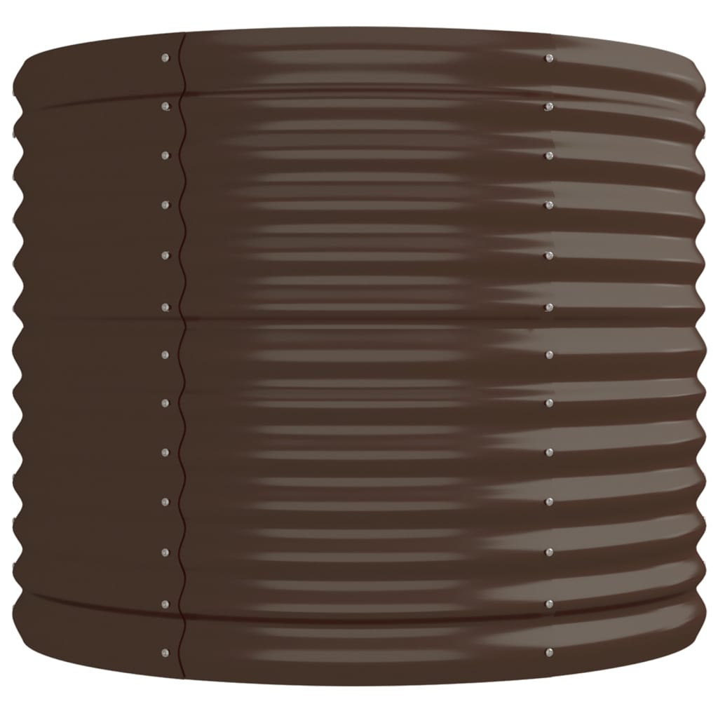 Vaso Giardino Acciaio Verniciato a Polvere 224x80x68 cm Marrone cod mxl 45940