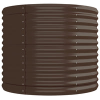 Vaso Giardino Acciaio Verniciato a Polvere 224x80x68 cm Marrone cod mxl 45940