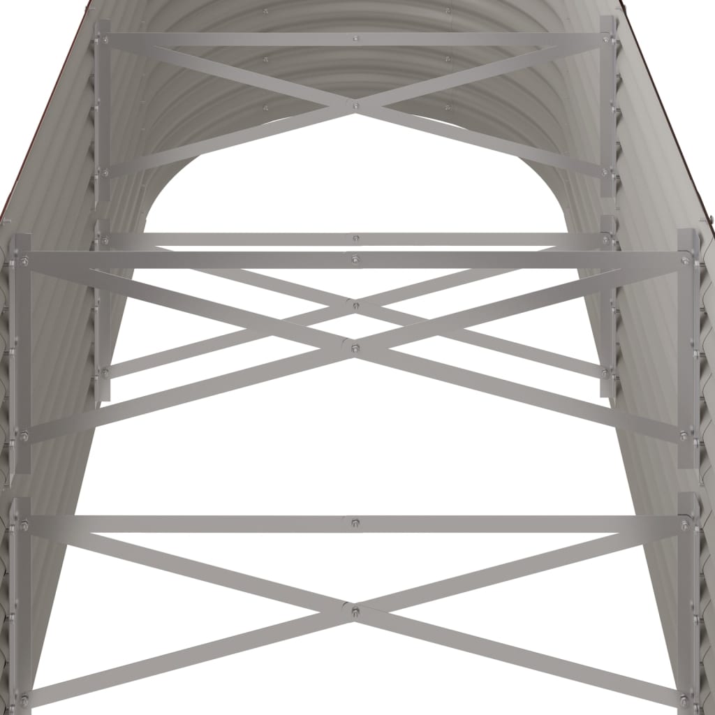 Vaso Giardino Acciaio Verniciato a Polvere 224x80x68 cm Marrone cod mxl 45940