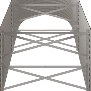 Vaso Giardino Acciaio Verniciato a Polvere 224x80x68 cm Marrone cod mxl 45940