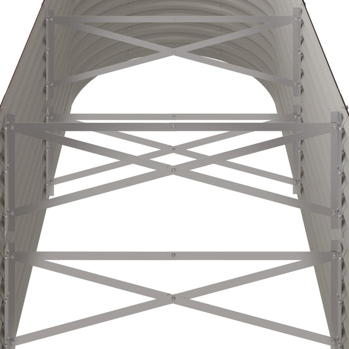 Vaso Giardino Acciaio Verniciato a Polvere 224x80x68 cm Marrone cod mxl 45940