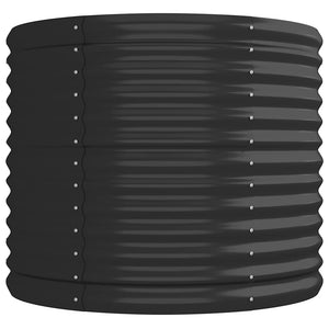 Letto da Giardino in Acciaio a Polvere 224x80x68 cm Antracite