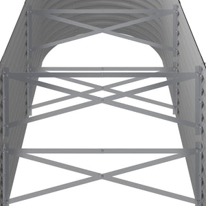 Fioriera rialzata vassoio piante fiori terrazza giardino giardino acciaio verniciato a polvere antracite 02_0039486