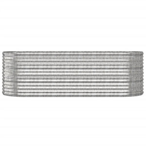 Letto Giardino Acciaio Zincato 224x80x68cm Argento 318957