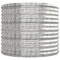 Letto Giardino Acciaio Zincato 224x80x68cm Argento 318957