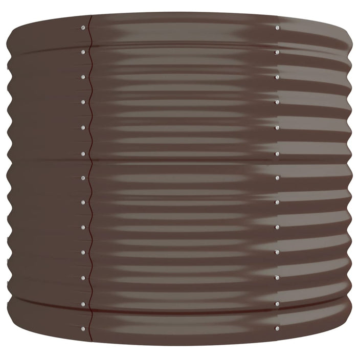 Letto Giardino Acciaio Verniciato a Polvere 296x80x68cm Marrone