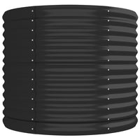 Portavaso per fioriera aiuola rialzata piante fiori terrazza giardino giardino acciaio verniciato a polvere antracite 02_0039488