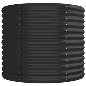 Portavaso per fioriera aiuola rialzata piante fiori terrazza giardino giardino acciaio verniciato a polvere antracite 02_0039488