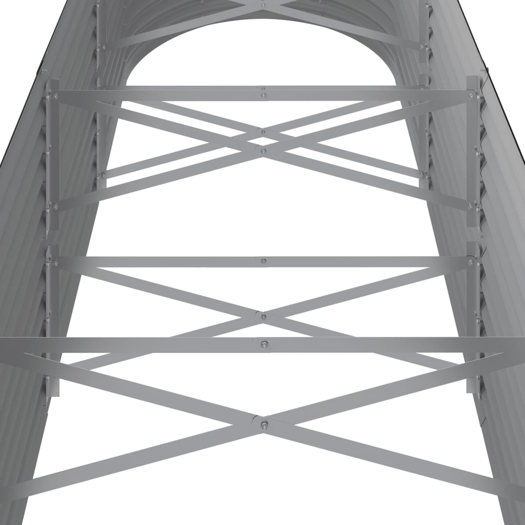 Portavaso per fioriera aiuola rialzata piante fiori terrazza giardino giardino acciaio verniciato a polvere antracite 02_0039488