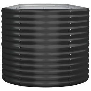 Portavaso per fioriera aiuola rialzata piante fiori terrazza giardino giardino acciaio verniciato a polvere antracite 02_0039481