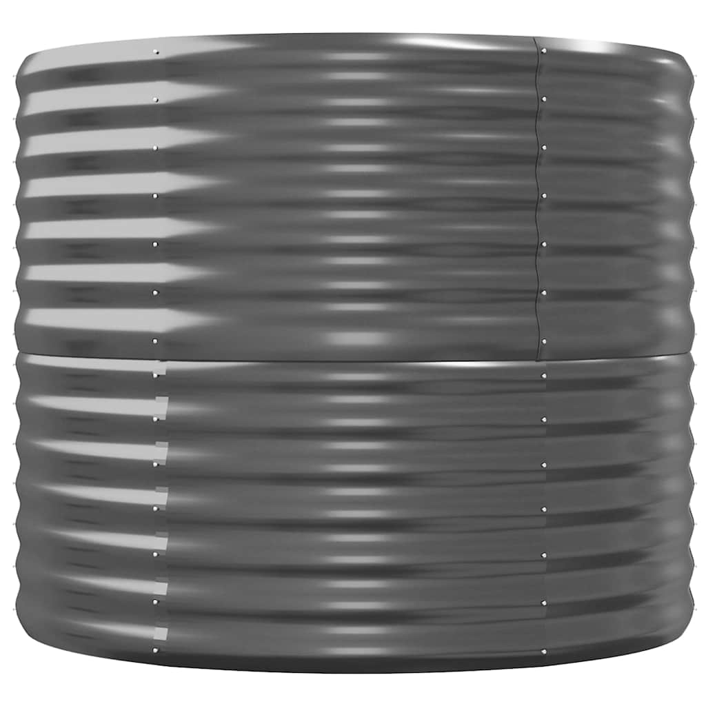 Vaso Giardino Acciaio Verniciato Polvere 440x80x68 cm Antracite cod mxl 64949