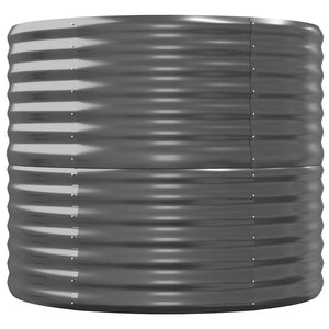 Vaso Giardino Acciaio Verniciato Polvere 440x80x68 cm Antracite cod mxl 64949