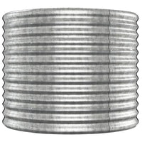 Letto Giardino Acciaio Verniciato a Polvere 512x80x68cm Argento