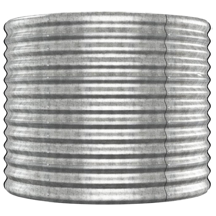 Letto Giardino Acciaio Verniciato a Polvere 512x80x68cm Argento