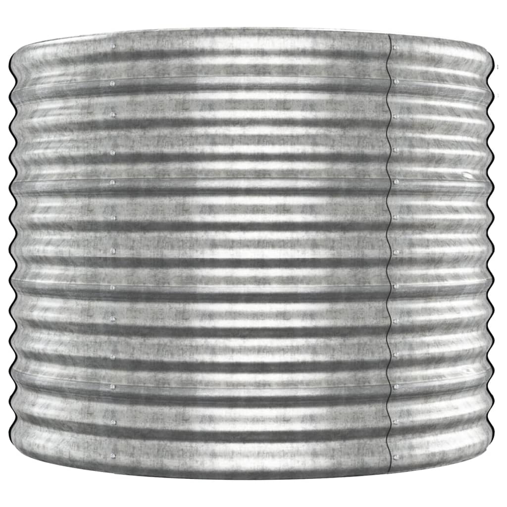 Letto Giardino Acciaio Verniciato a Polvere 512x80x68cm Argento 318977