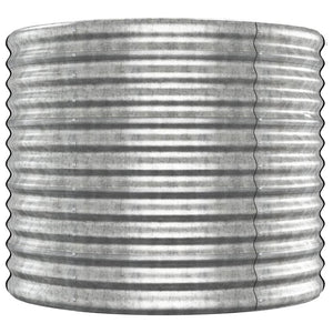 Letto Giardino Acciaio Verniciato a Polvere 512x80x68cm Argento 318977