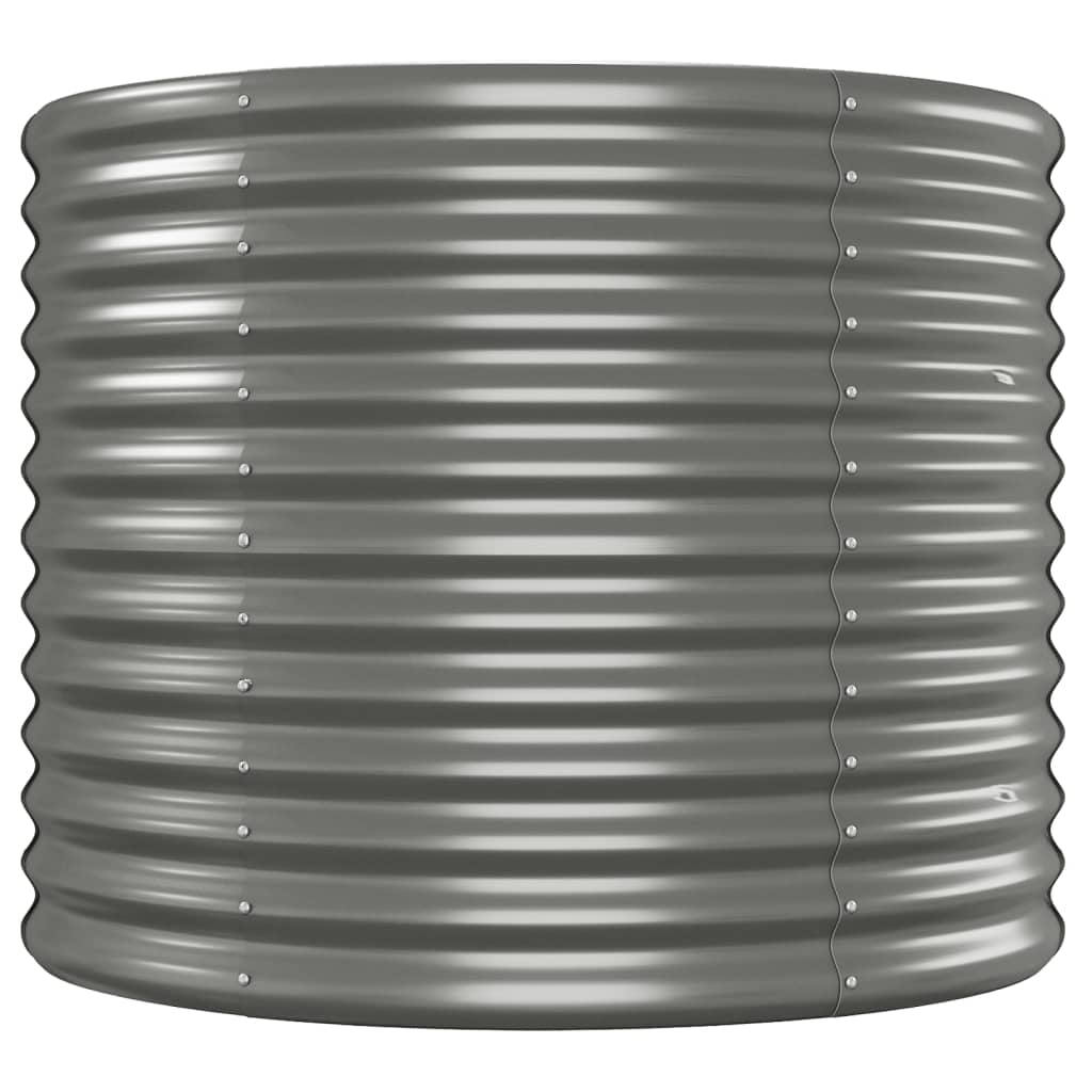 Letto Giardino Acciaio Verniciato a Polvere 620x80x68 cm Grigio 318979