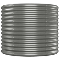 Letto Giardino Acciaio Verniciato a Polvere 620x80x68 cm Grigio 318979