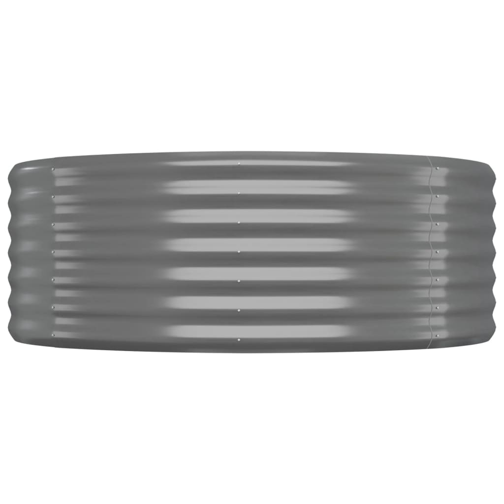 Letto Giardino Acciaio Verniciato a Polvere 175x100x36cm Grigio