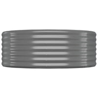 Letto Giardino Acciaio Verniciato a Polvere 175x100x36cm Grigio