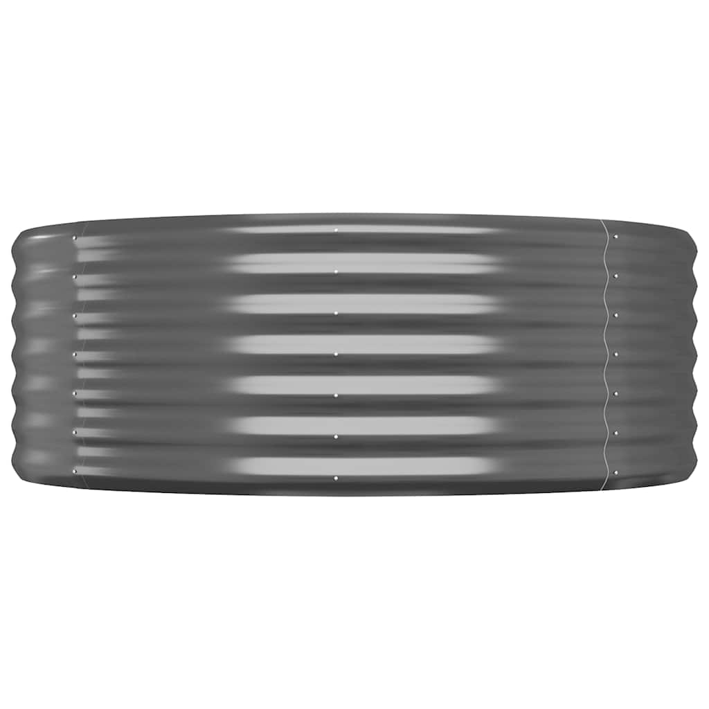 Vaso Giardino Acciaio Verniciato Polvere 175x100x36cm Antracite cod mxl 46276