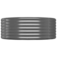 Vaso Giardino Acciaio Verniciato Polvere 175x100x36cm Antracite cod mxl 46276