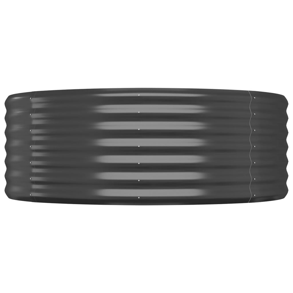 Portavaso per fioriera aiuola rialzata piante fiori terrazza giardino giardino acciaio verniciato a polvere antracite 02_0039482