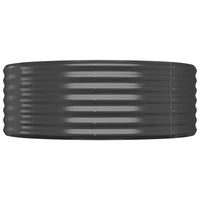 Portavaso per fioriera aiuola rialzata piante fiori terrazza giardino giardino acciaio verniciato a polvere antracite 02_0039482