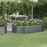 Vaso Giardino Acciaio Verniciato Polvere 175x100x36cm Antracite cod mxl 46276