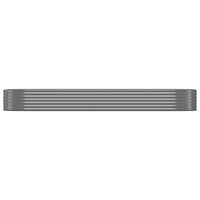 Vaso Giardino Acciaio Verniciato a Polvere 322x100x36 cm Grigio cod mxl 40091