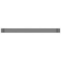 Vaso da Giardino Acciaio Verniciato Polvere 507x100x36cm Grigio