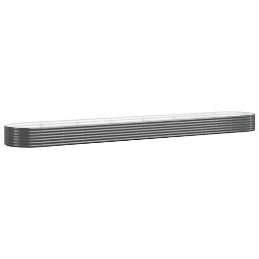 Letto da Giardino in Acciaio Zincato 544x100x36 cm Antracite 319016